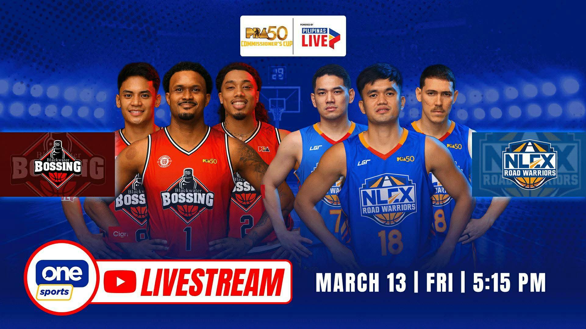 PBA LIVESTREAM | Blackwater vs NLEX | Season 50 Commissioner